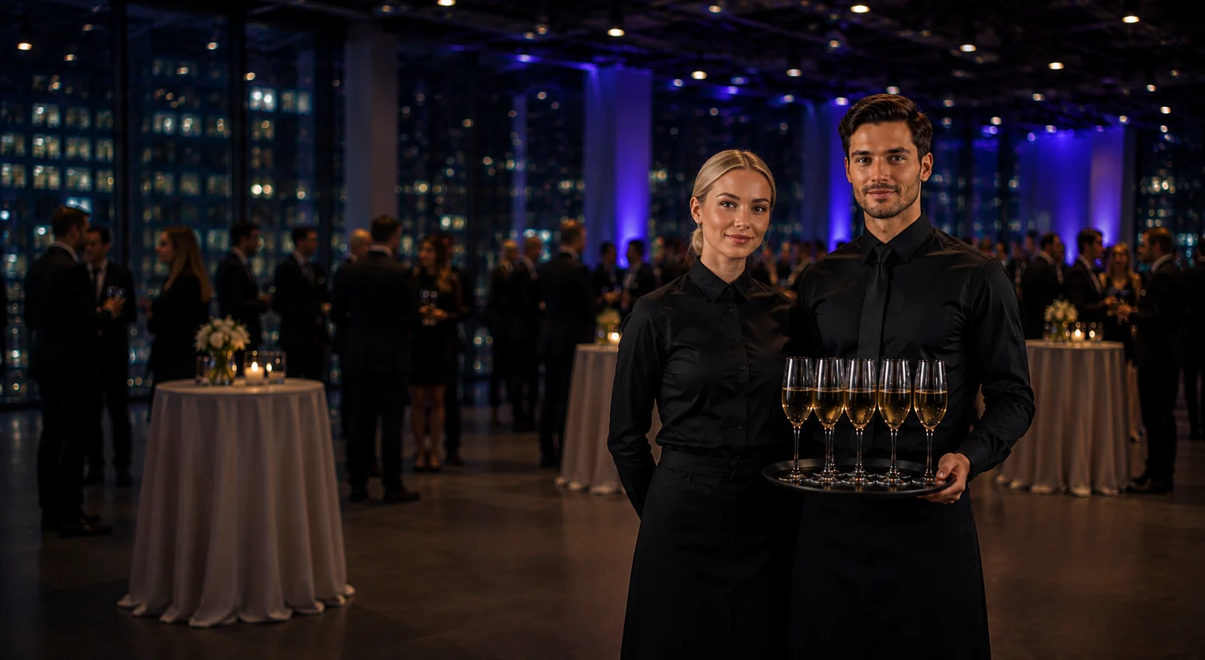 Professionelles Eventpersonal im Einsatz